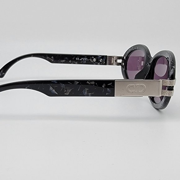 Christian Dior 2904 95 Black Marble Frame Purple Lens Sunglasses Austria 55-17 main image 4